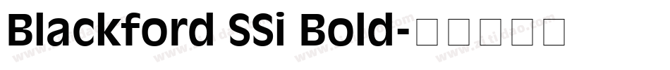 Blackford SSi Bold字体转换